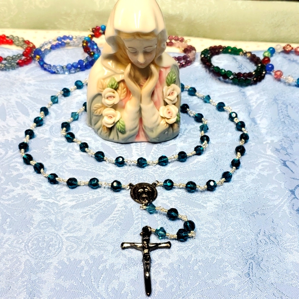 "PRICE DROP" "Beautiful" Wire Wrapped Rosary!